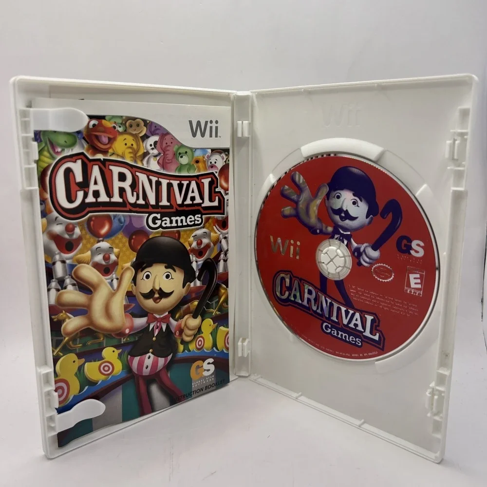 Carnival Games (Nintendo Wii, 2007) Tested Working CIB Tested